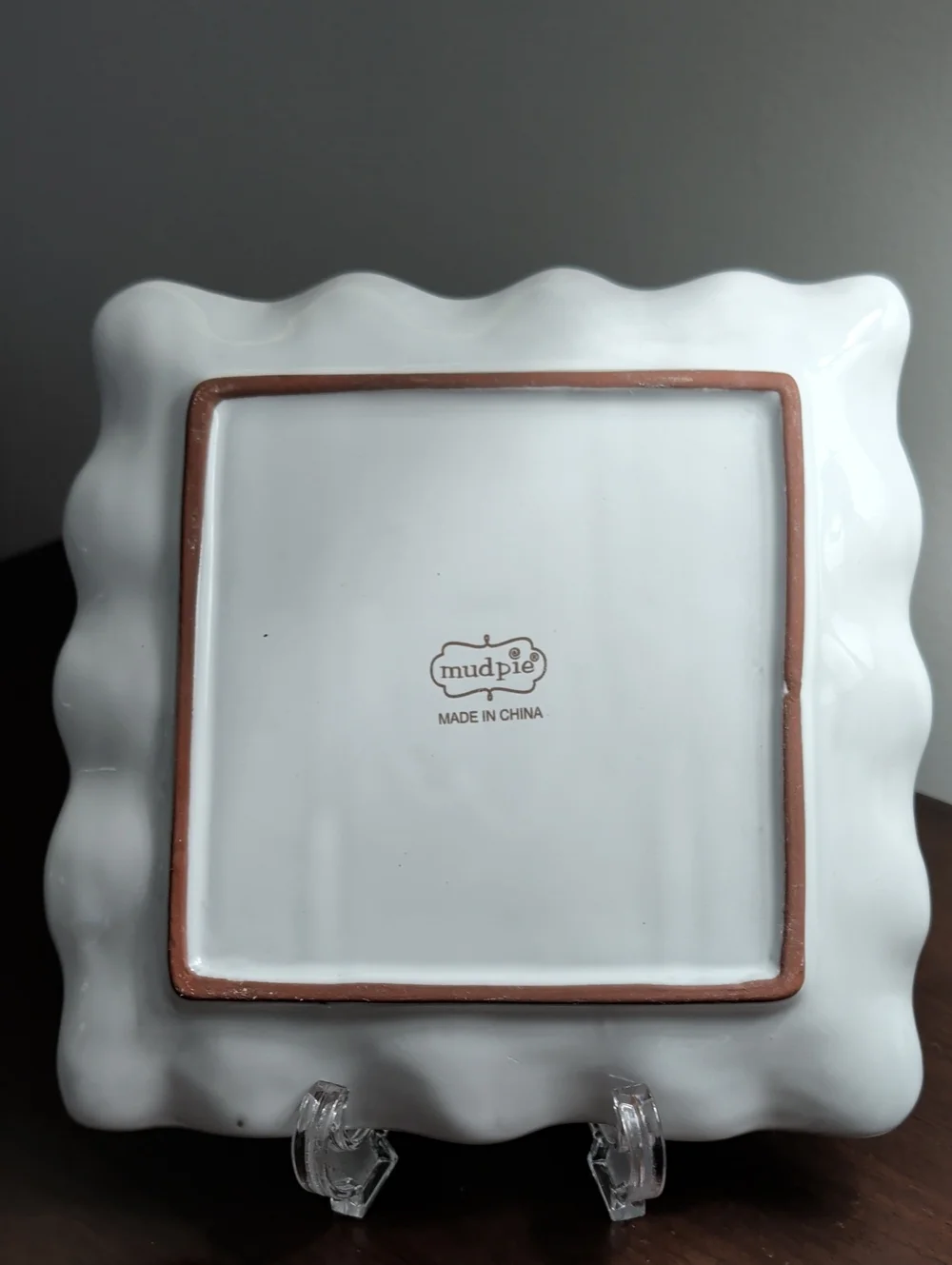 Mud Pie Fleur-de-lis Plate And Dip Bowl